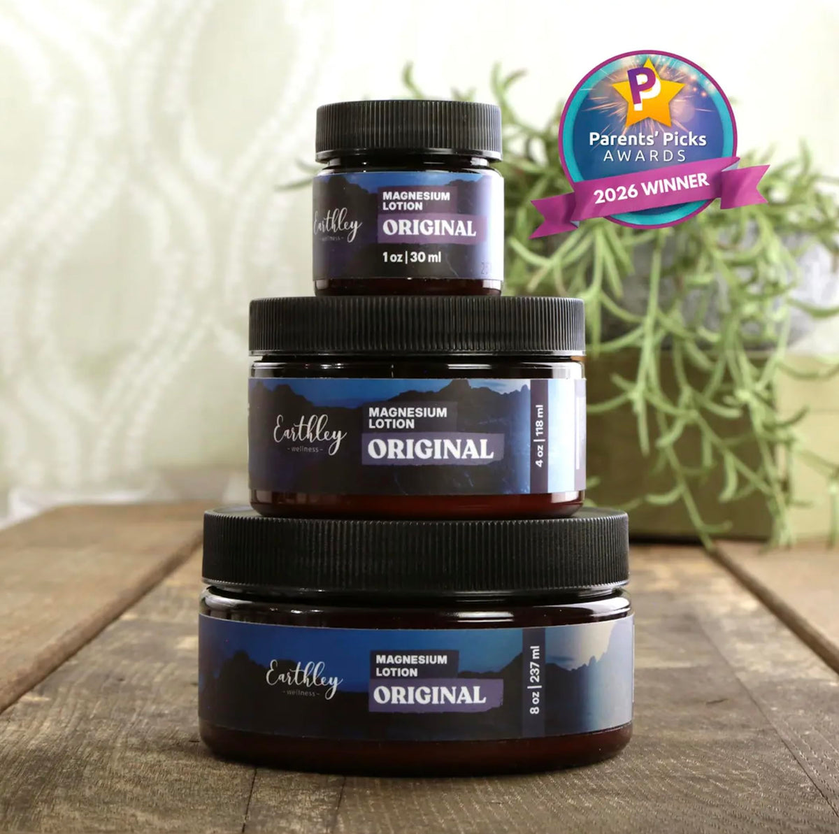 Earthley Wellness label detail highlighting ingredients and magnesium concentration clarity