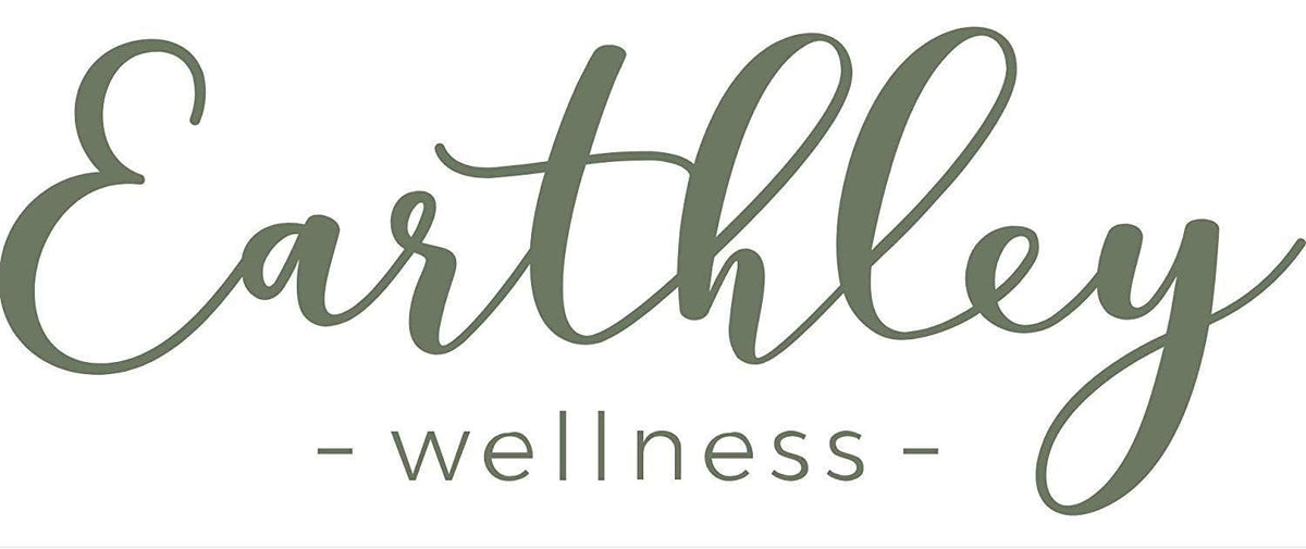 Earthley Wellness jar on nightstand in bedroom setting showing convenience for nightly use