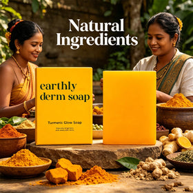 Earthly Derm bar texture showing smooth streaks and creamy finish for soft skin