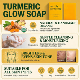 Earthly Derm soap on bathroom tray styled to show everyday lifestyle and convenient placement