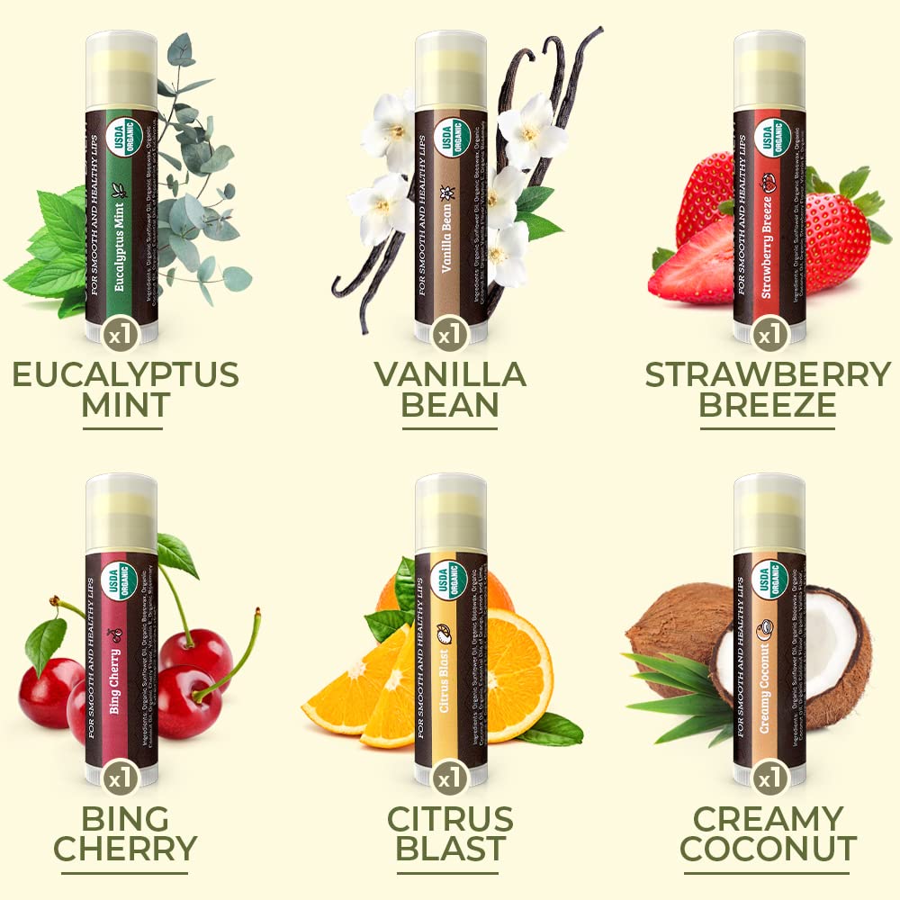 Earth's Daughter flavor lineup with six tubes illustrating variety and choice