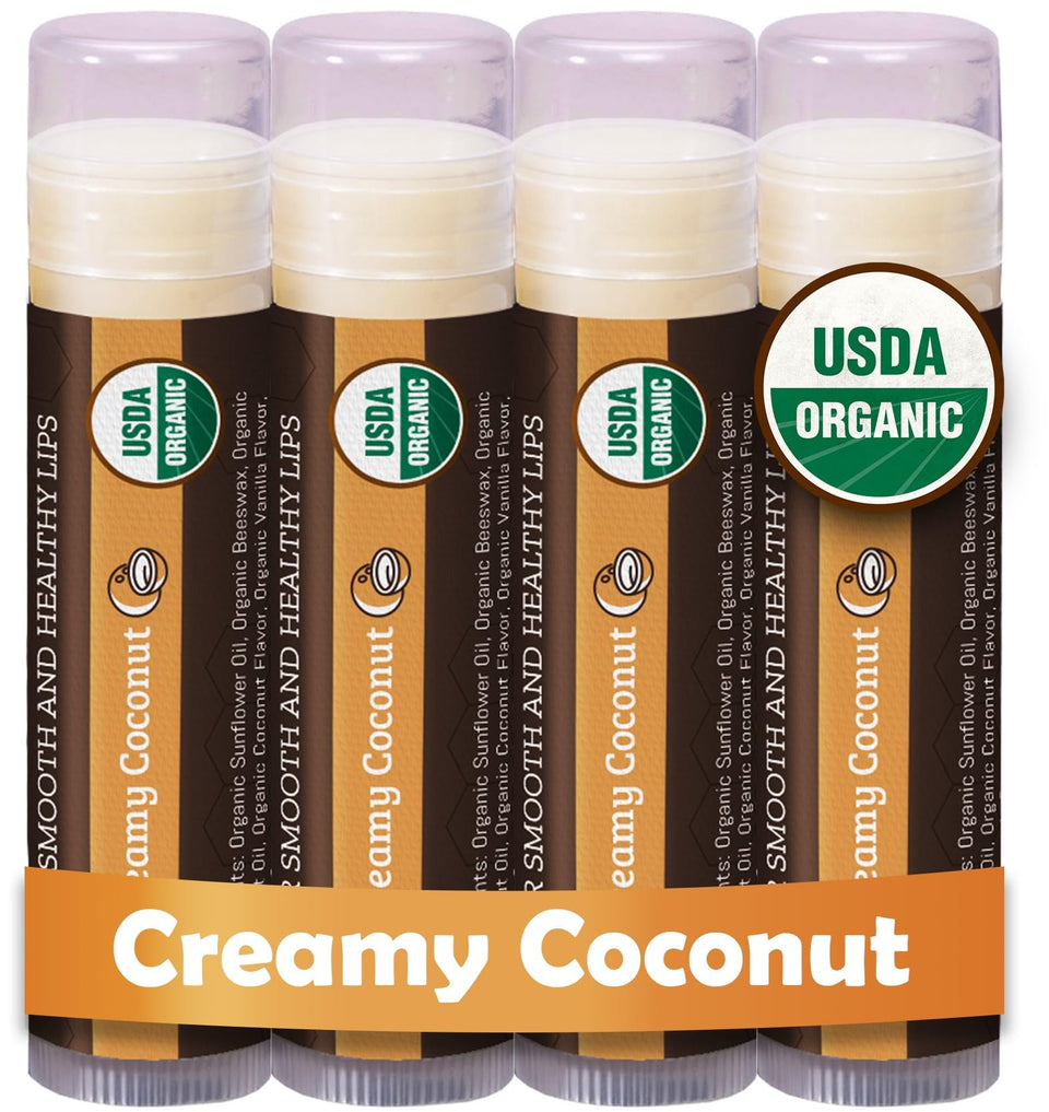 Earth's Daughter front packaging showing four creamy coconut tubes, convenient set