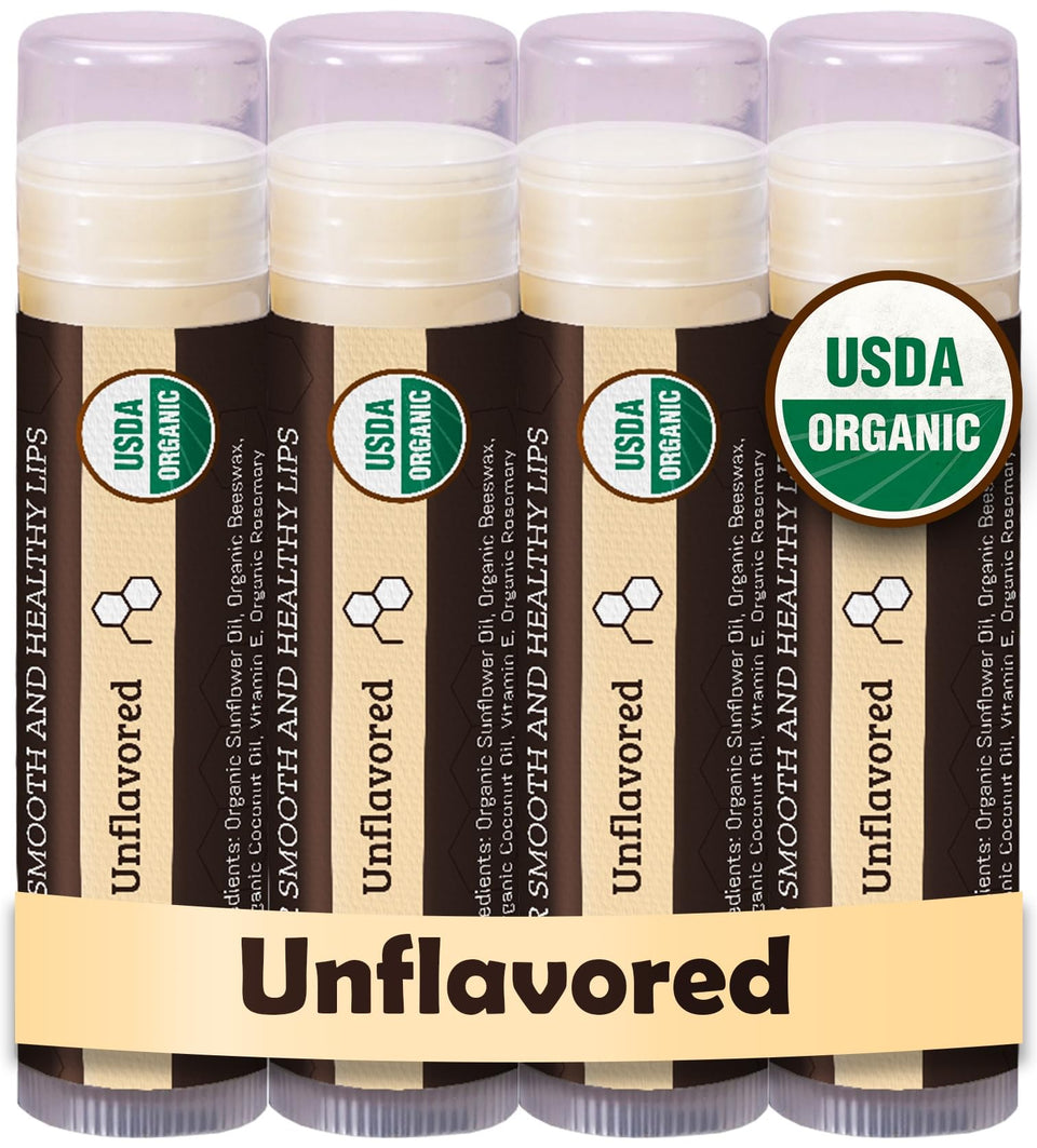 Earth's Daughter front packaging showing organic lip balm benefits