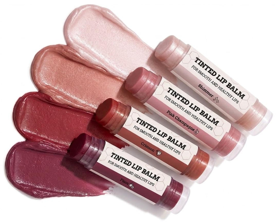 Earth's Daughter front packaging showing four tinted balms and brand clarity