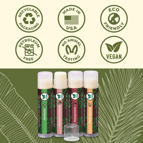 Earth's Daughter ingredient display with organic oils highlighting clean formulation benefit