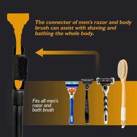 EASACE handle fully extended to illustrate maximum 20.8-inch reach for hard-to-reach areas