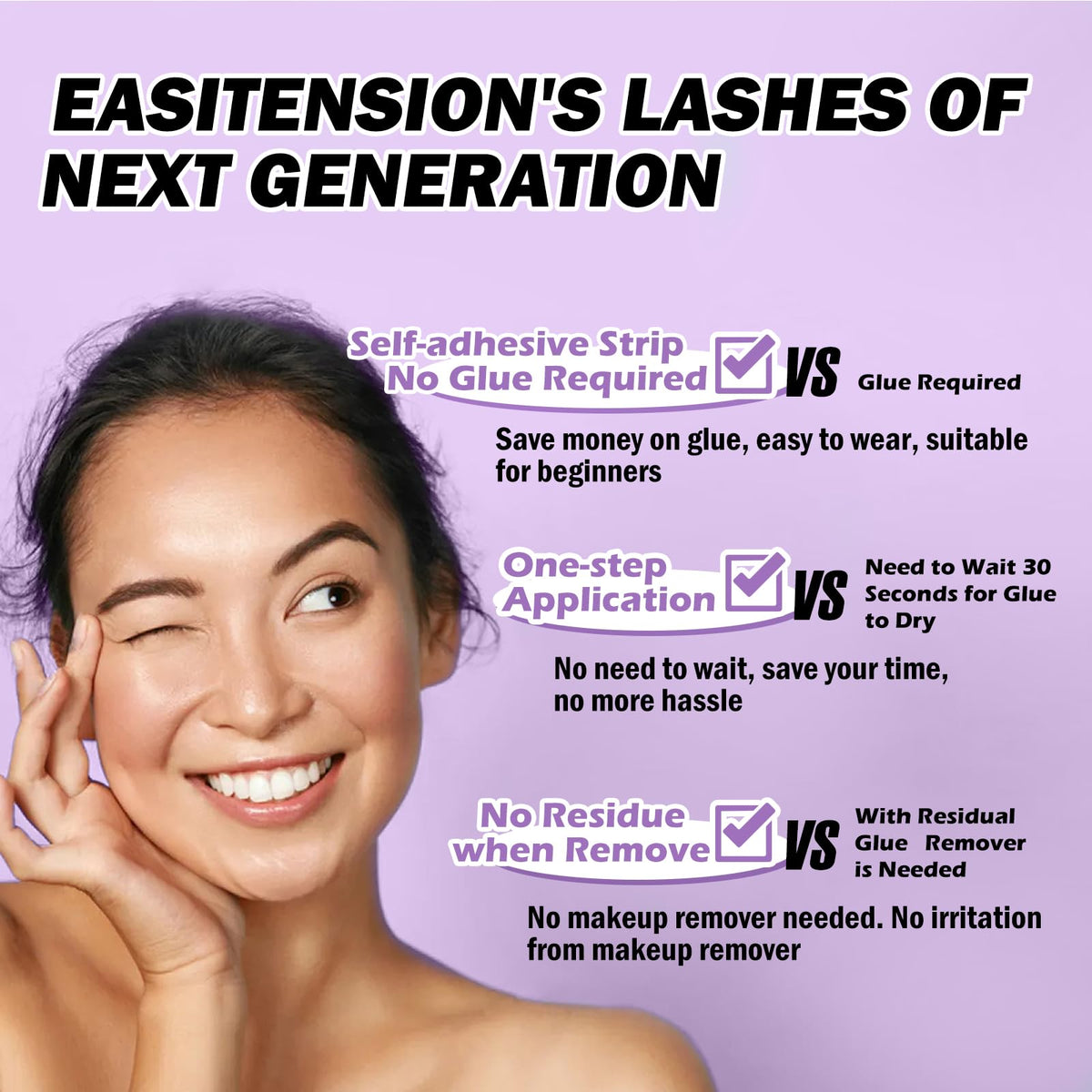 EASITENSION lifestyle vanity shot showing portable, mess-free beauty
