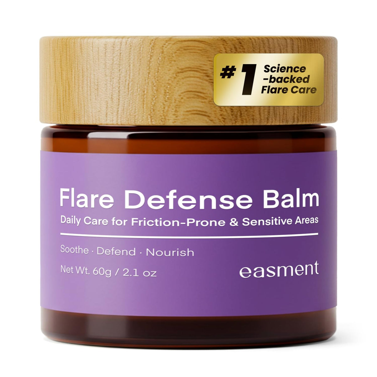 Easment front packaging 2oz showing product name and compact size for travel