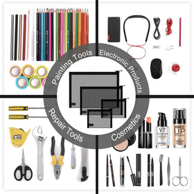 EASYFUN pouch on bathroom counter organizing toiletries for tidy routines