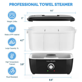 EASYINBEAUTY included tongs and accessories for safe towel removal