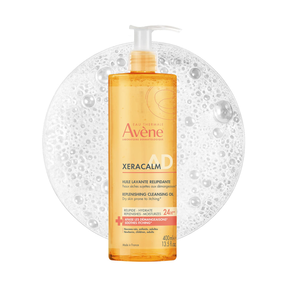Eau Thermale Avène bottle front packaging showing gentle cleanser for sensitive skin
