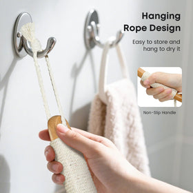 eaxun cotton rope non-slip handle detail for secure grip when wet