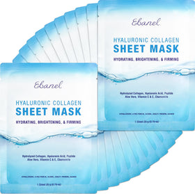 Ebanel front packaging showing 20 masks and clear product benefits