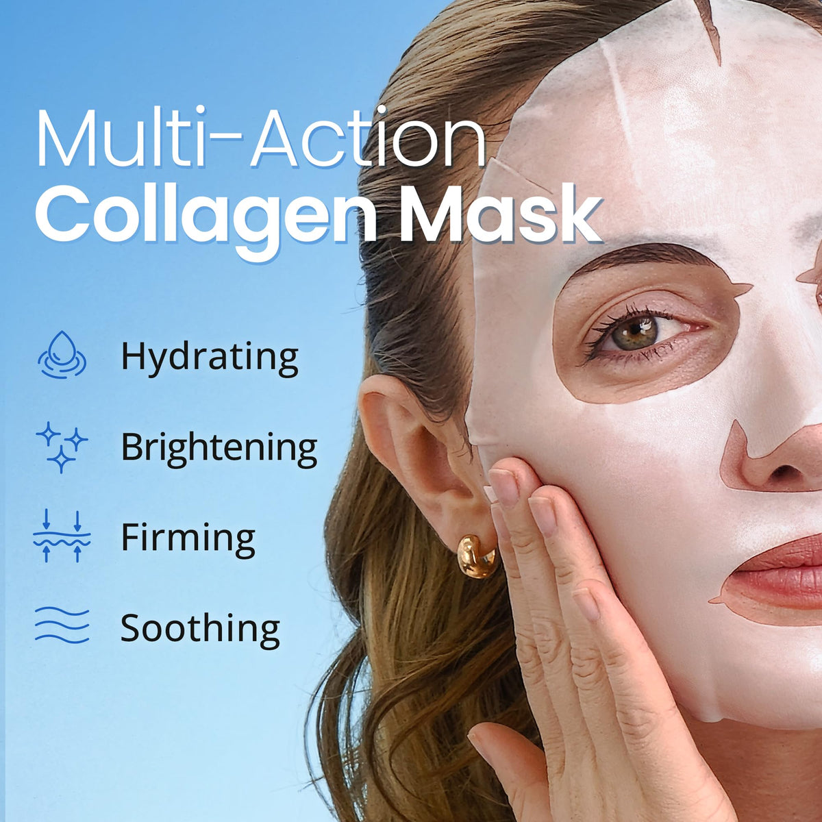 Ebanel close-up of microfiber mask texture for superior serum absorption