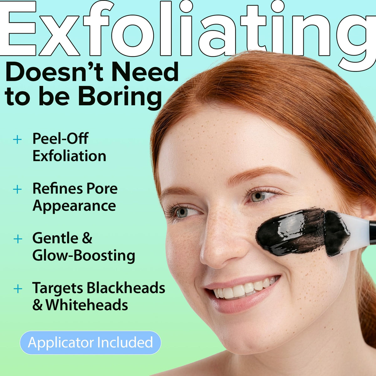 Ebanel mask texture close-up highlighting smooth spreadable gel