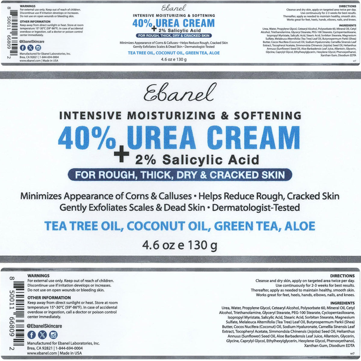 Ebanel tubes arranged on vanity conveying daily skincare use