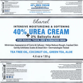 Ebanel tubes arranged on vanity conveying daily skincare use