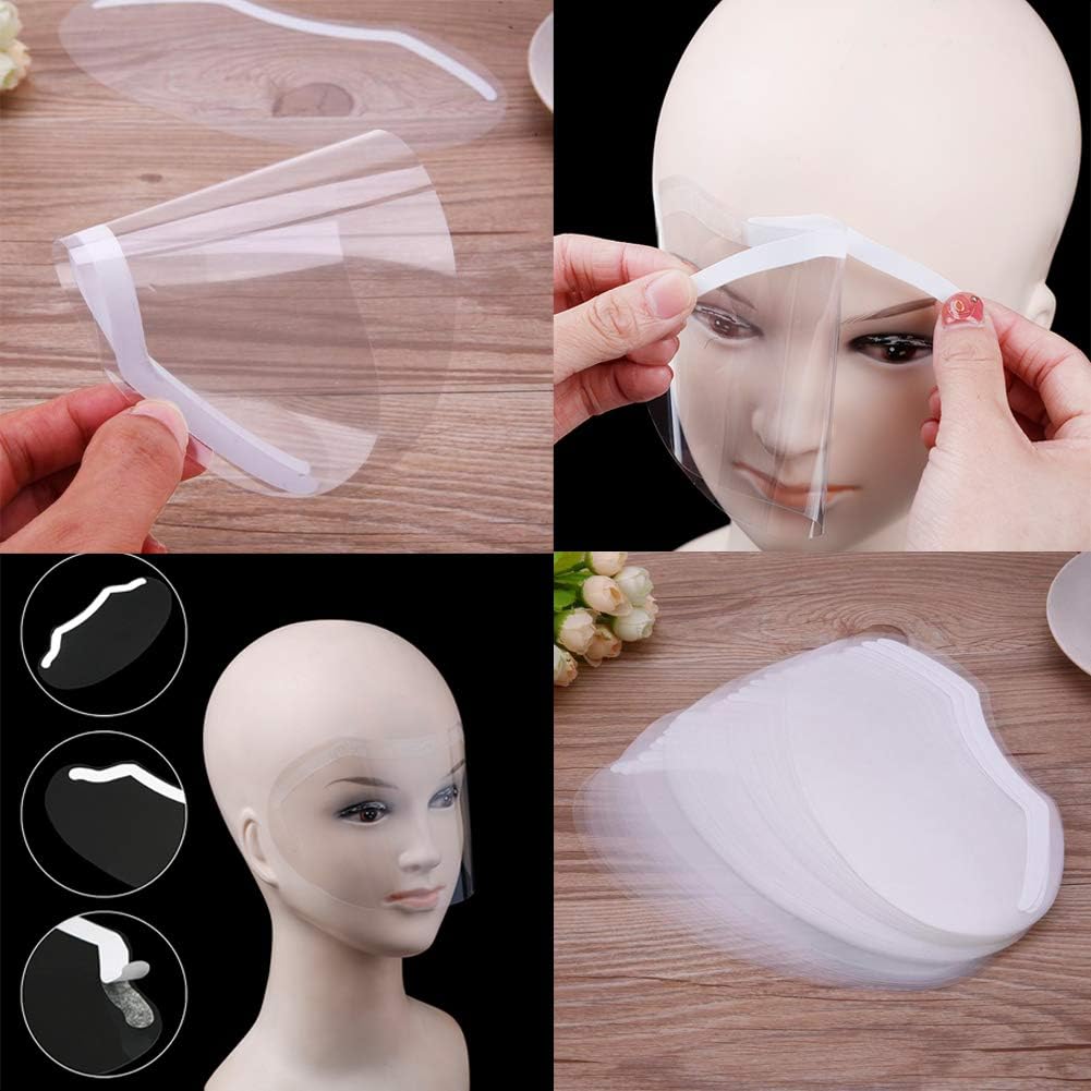 EBANKU visor in shower protecting brows while maintaining visibility