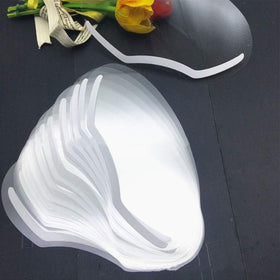 EBANKU close-up of visor edge showing lightweight clear plastic