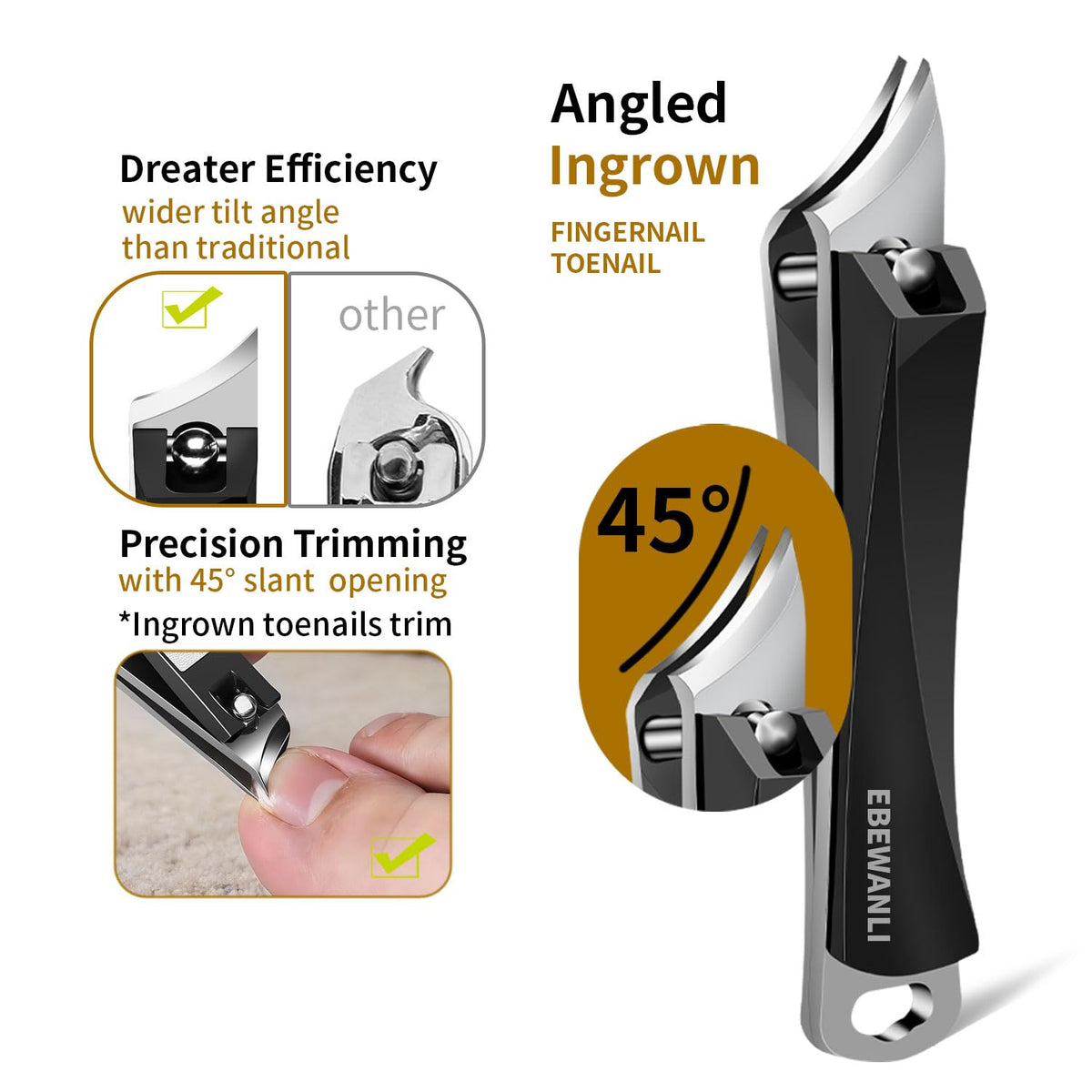EBEWANLI tools laid out overhead showing variety and precise design benefit