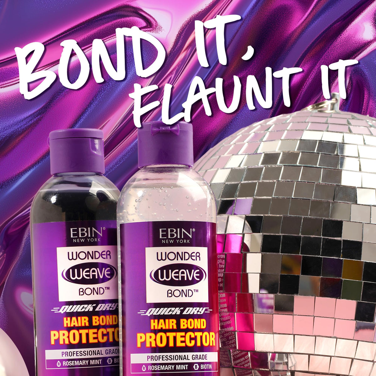 EBIN NEW YORK application on scalp demo showing protection before adhesive use