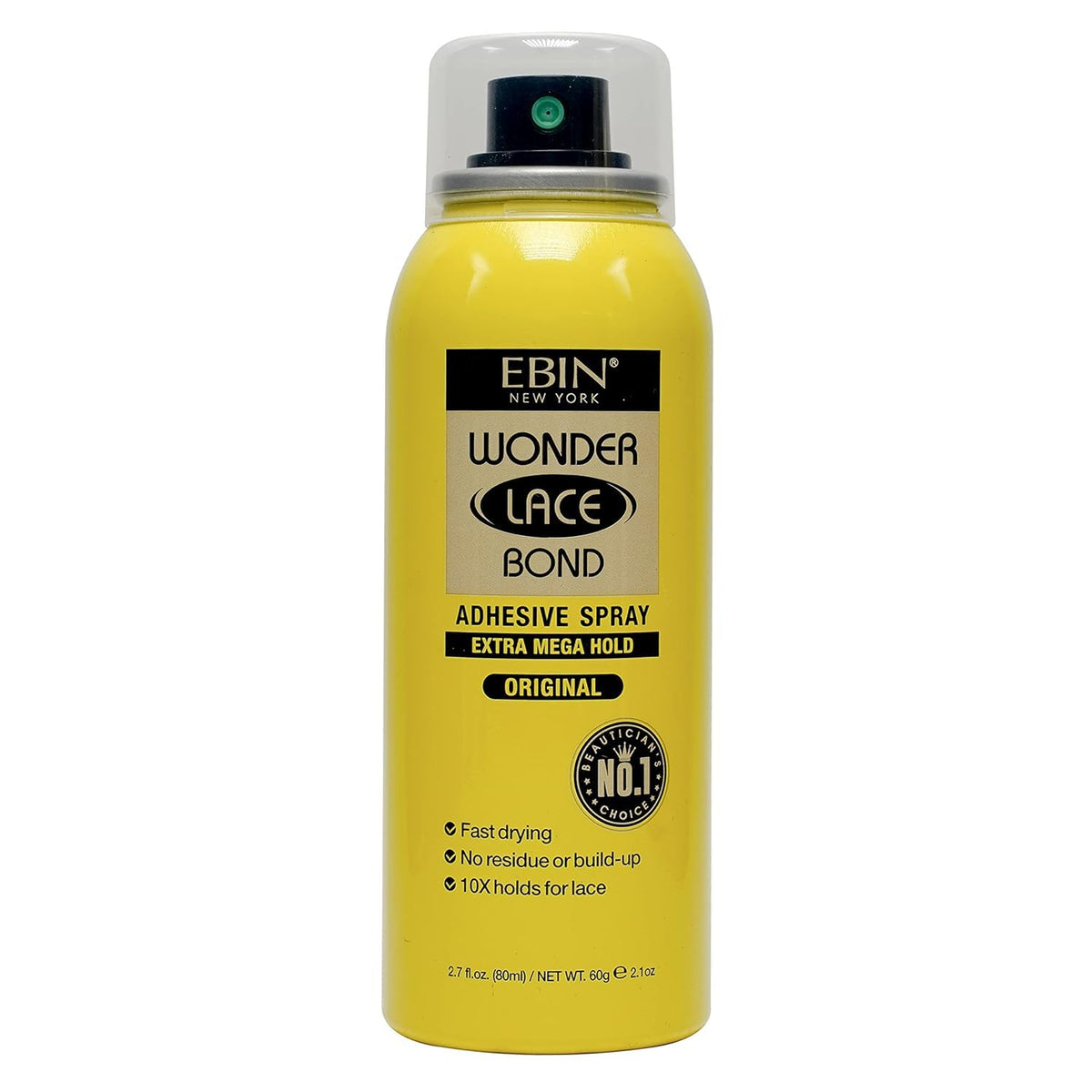 EBIN NEW YORK front packaging showing product and benefit long-lasting hold