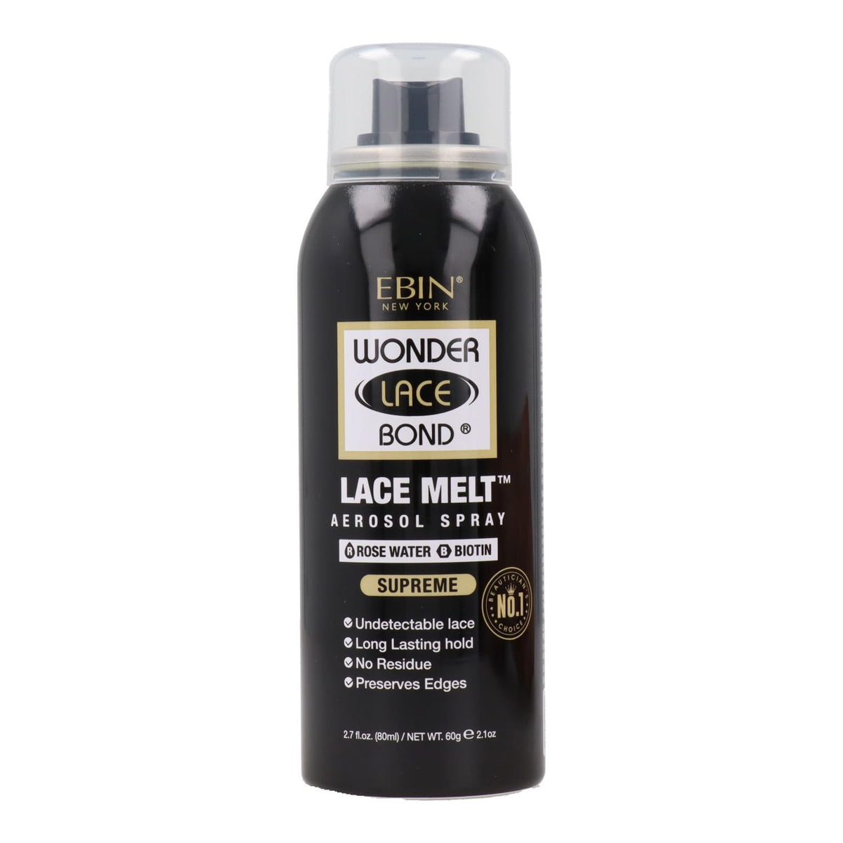 EBIN NEW YORK front packaging showing spray bottle and product benefit