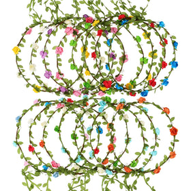 EBOOT front view of multicolor flower crown pack showing variety and value