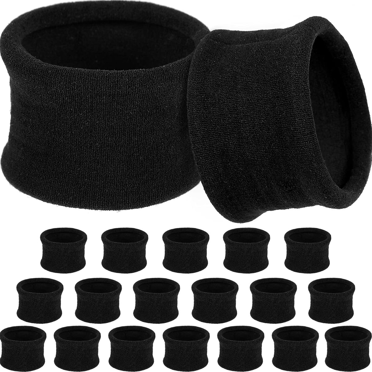 EBOOT front view of 20-pack black bands showing compact packaging and quantity