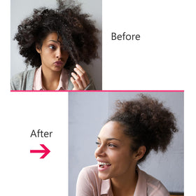 EBOOT lifestyle shot running with hair tied back showing stable workout hold