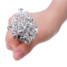 EBOOT hair pins styled in a bride's updo, adds refined sparkle