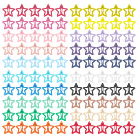 ECADY front packaging showing 100 star snap clips, vibrant colors and value