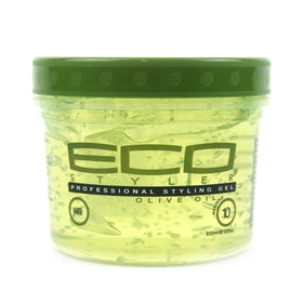ECCO Eco Styler jar front view showing label and 12oz size for clear product identification and benefit