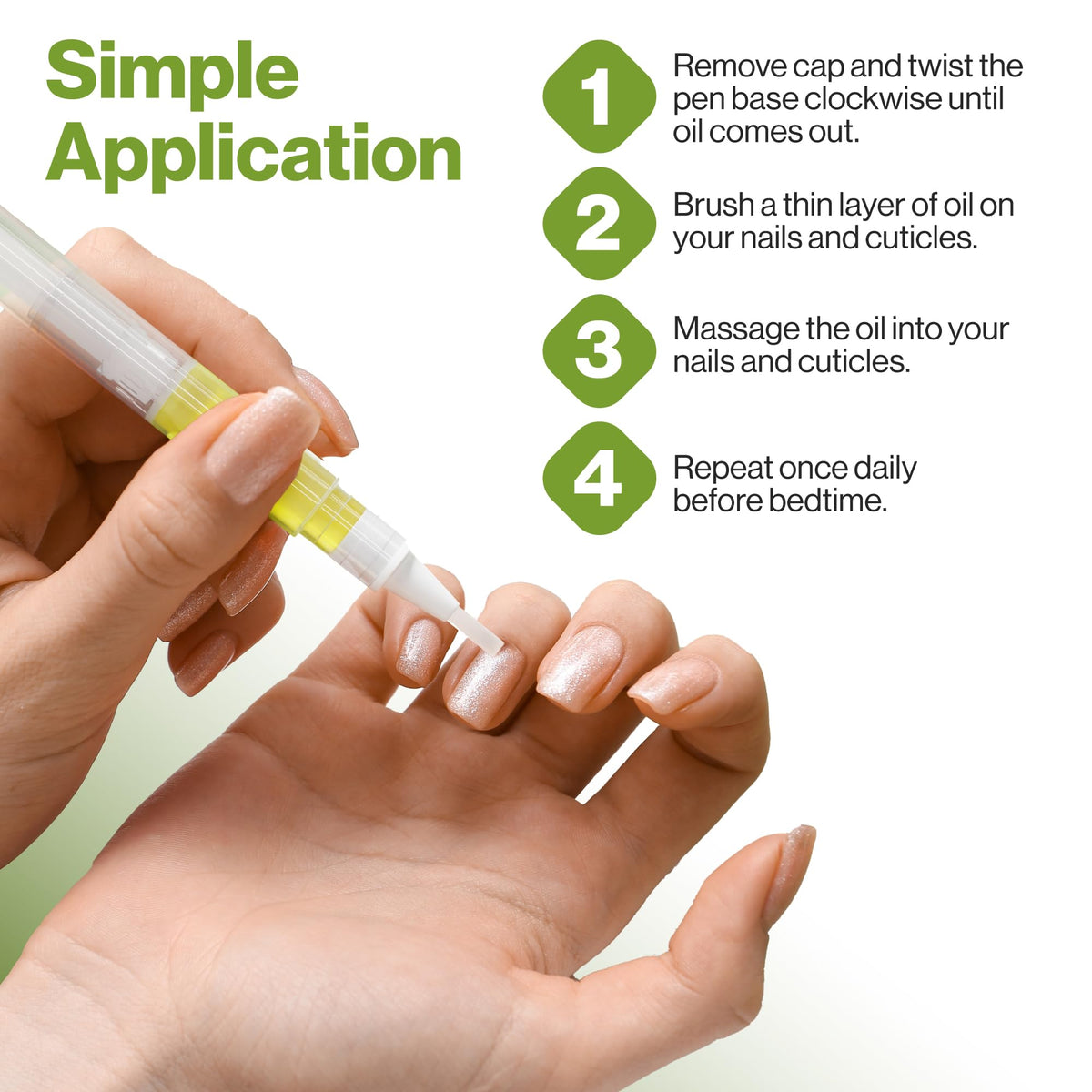 ECCO PURE pen in a handbag pocket showing on-the-go nail and cuticle hydration