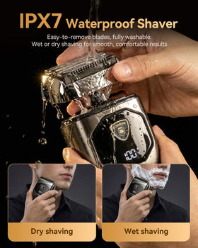 EchoByte under running tap demonstrating IPX7 waterproofing and easy rinsing