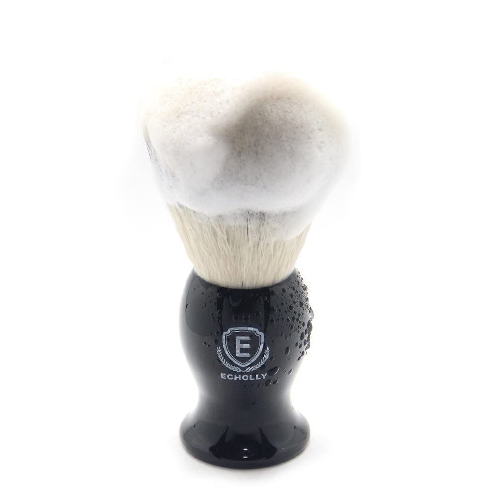 ECHOLLY brush resting on stand, neat storage and quick drying