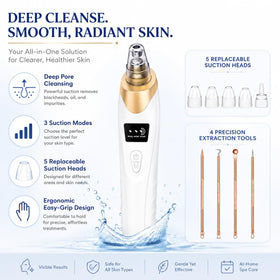 Echtur four gold stainless-steel extractor tools laid out for precise blemish removal