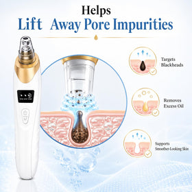 Echtur in use on nose area demonstrating targeted blackhead extraction benefit
