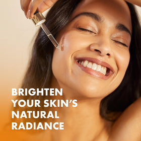 Eclat Skincare bottle on bathroom counter styled for daily routine benefit