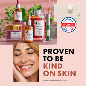 Eclat Skincare toner on bathroom counter demonstrating daily routine use
