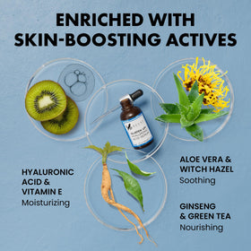 Eclat Skincare dropper dispensing a clear serum for precise application