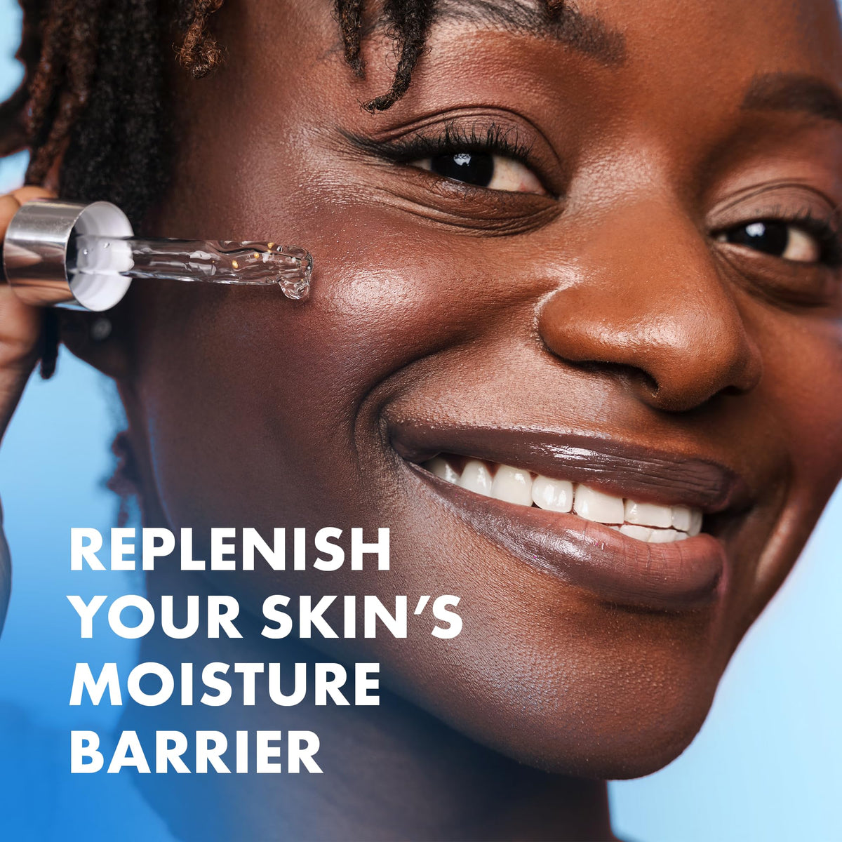 Eclat Skincare bottle in hand to show 1 fl oz size and travel-friendly benefit
