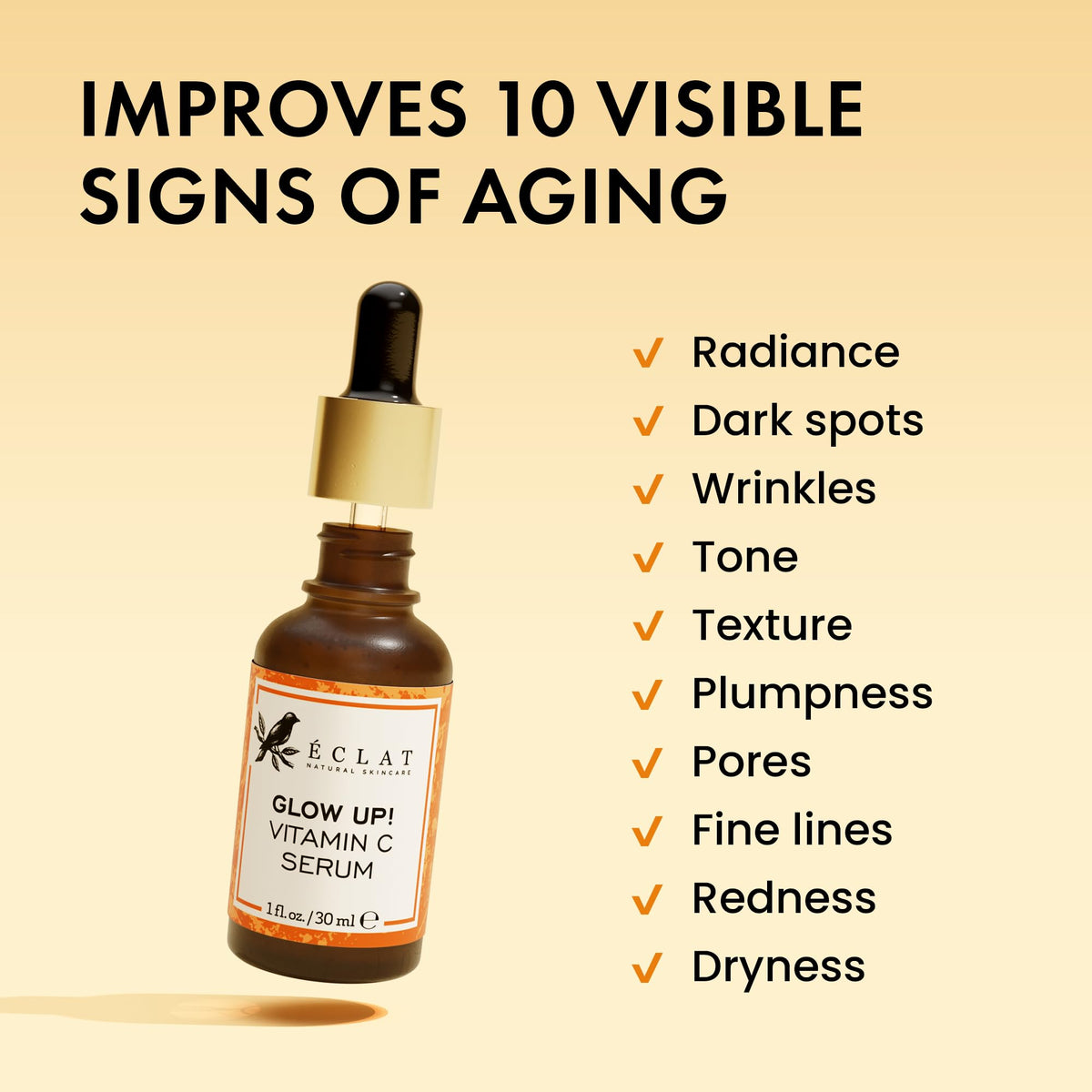Eclat Skincare gel-like serum texture on hand for visible hydration benefit