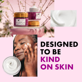 Eclat Skincare jar label close-up highlighting ingredient claims