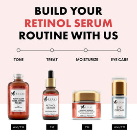Eclat Skincare bottle in hand for scale, illustrates travel-friendly one ounce size