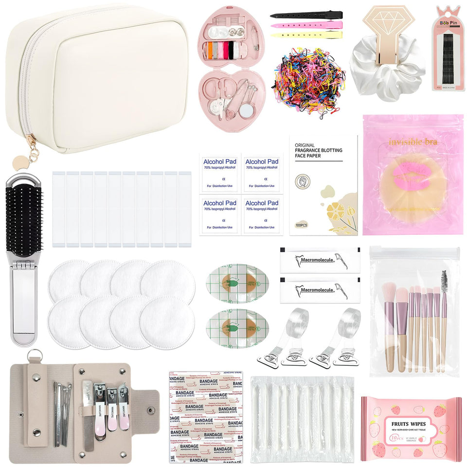 Eclatbox front view of compact bridal makeup bag showing portable organization benefit