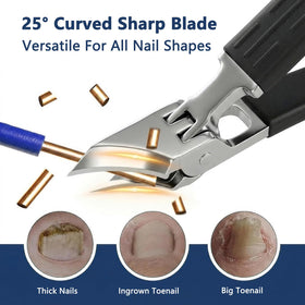 Ecloudmine eagle-beak slanted blade close-up for precise ingrown nail trimming benefit