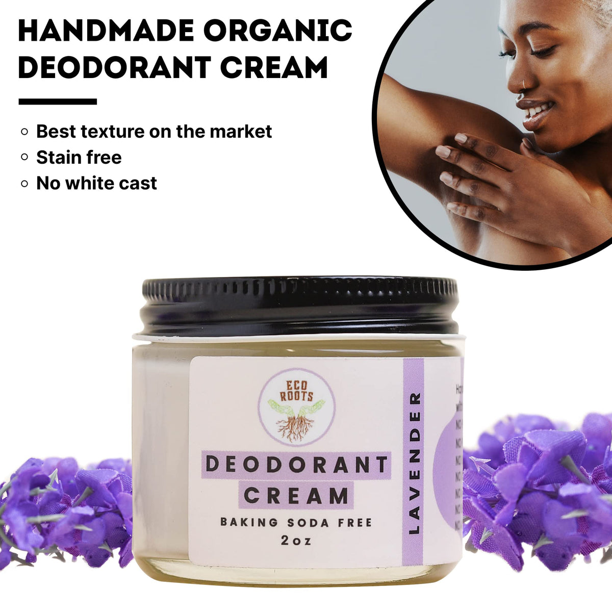 ECO ROOTS in bathroom lifestyle scene implying daily routine ease
