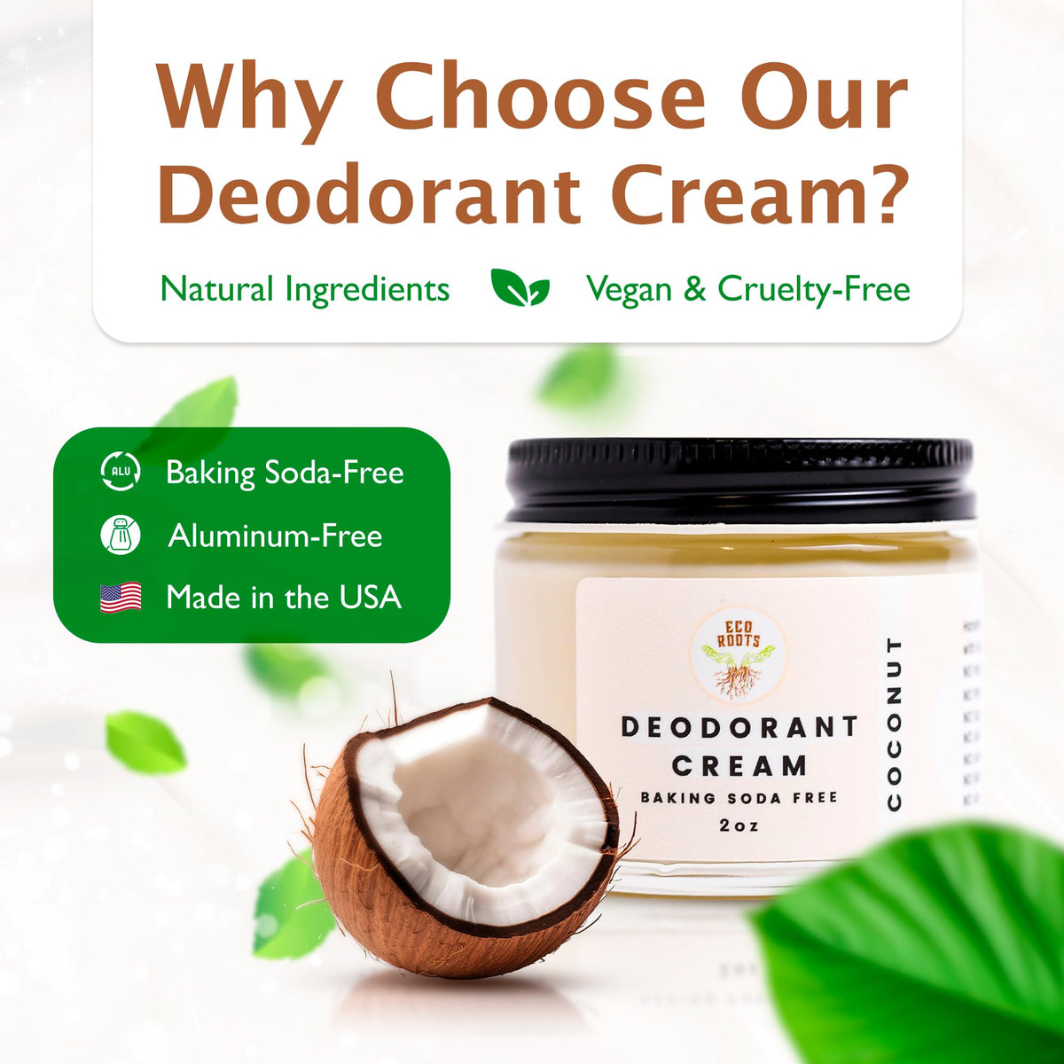 ECO ROOTS creamy texture close-up demonstrating easy spreadability