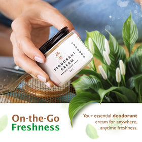 ECO ROOTS on bathroom shelf in lifestyle scene promoting daily use